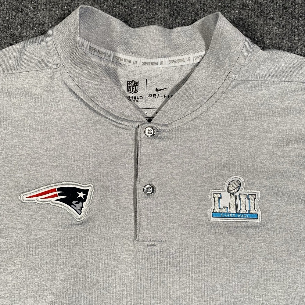 New England Patriots Nike Dri Fit On Field Blade Collar Shirt Mens XL Stretch